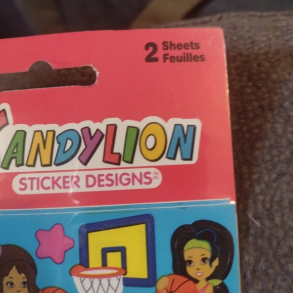 Vintage 2002 Sandylion Basketball Girl Stickers, New In Package, 2 sheets - Picture 3 of 5